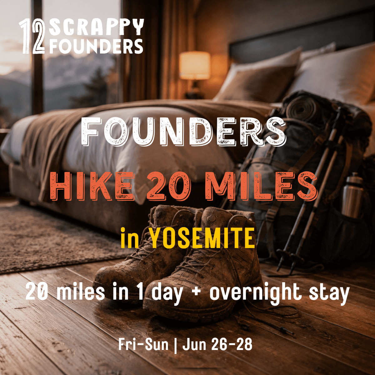 Founders Hike 20 miles in Yosemite